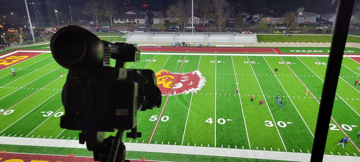 MinotVideo's tweet photo. A look at last weekend's game setup. Little different as we used a lift for EZ.

Good looks to Bishop Ryan football for hooking us up! 

On to week 8! https://t.co/pEpzcxjJud
