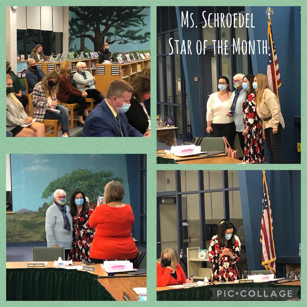 Congratulations to Ms. Schroedel New Milford Star of the Month ⭐️. Northville is proud of you! #NEScares 💚🐮