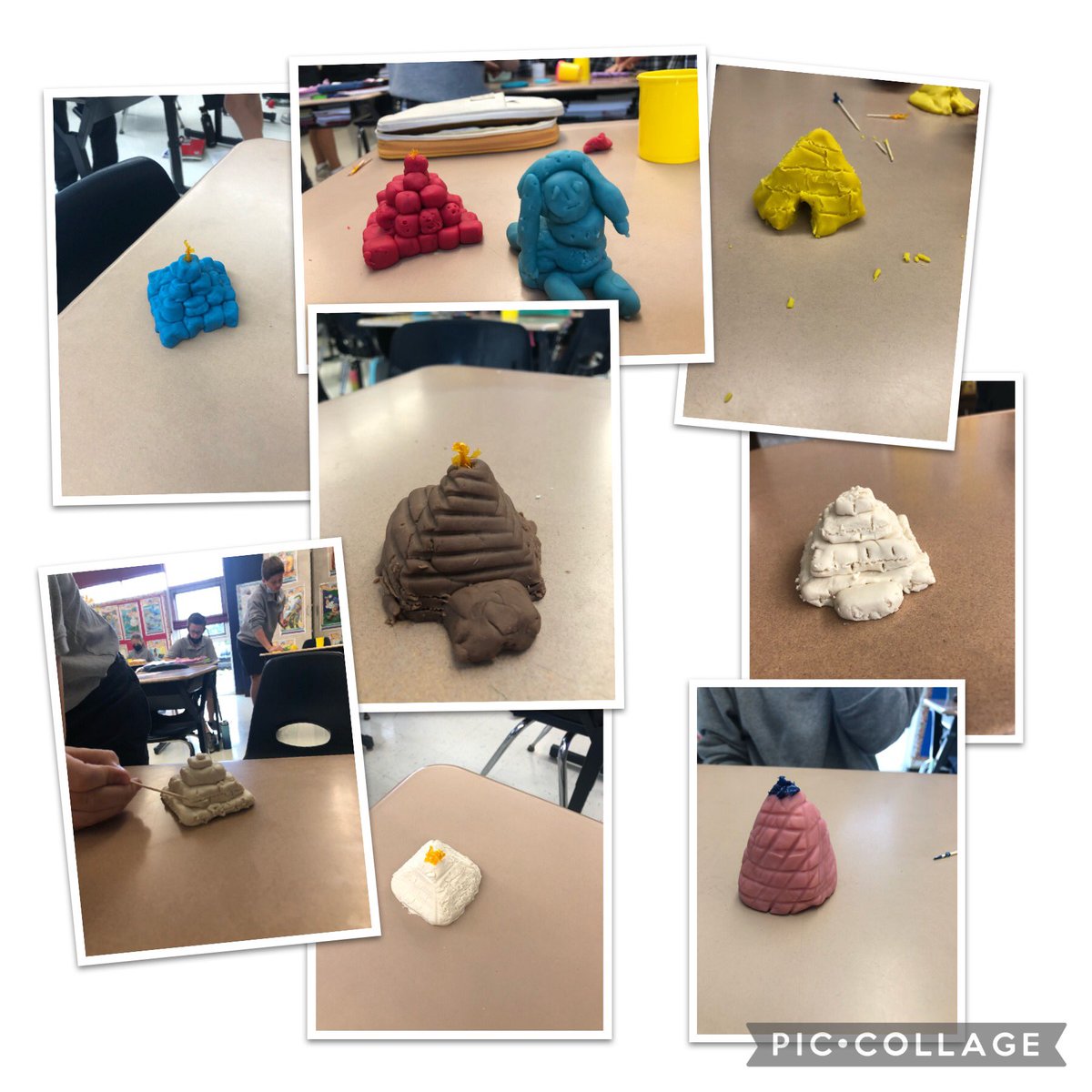 BenoistCPOP's tweet photo. The ancient Egyptians would be impressed! 6th graders creating pyramids, the activity of the Pyramid group in our Egyptian unit! More great things to come! @CPOPGators https://t.co/pBulfWLTGL