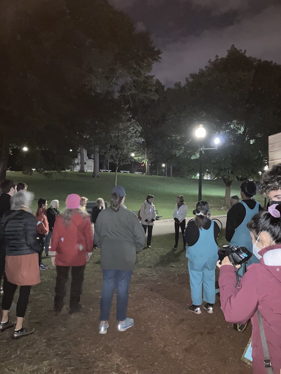 FOPG's tweet photo. The Flashlight Tour 🔦begins! Everyone enjoying “What Do We Have In Common?” with the wonderful guides sharing the questions, exploring ideas, and thoughts about the project. #InCommonBos #JanetZweig https://t.co/dTNngfjvBW