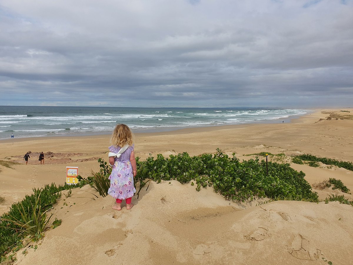 rosey_hart's tweet photo. No 2 beaches are the same and when collecting data, a lot of planning into logistics and experimental design must be made. Today Murphy and I are out scouting for places to collect data from at Birubi beach - the northern end of NSW's longest beach. #daysofscience #ScienceAThon https://t.co/rv6O5hkAQY