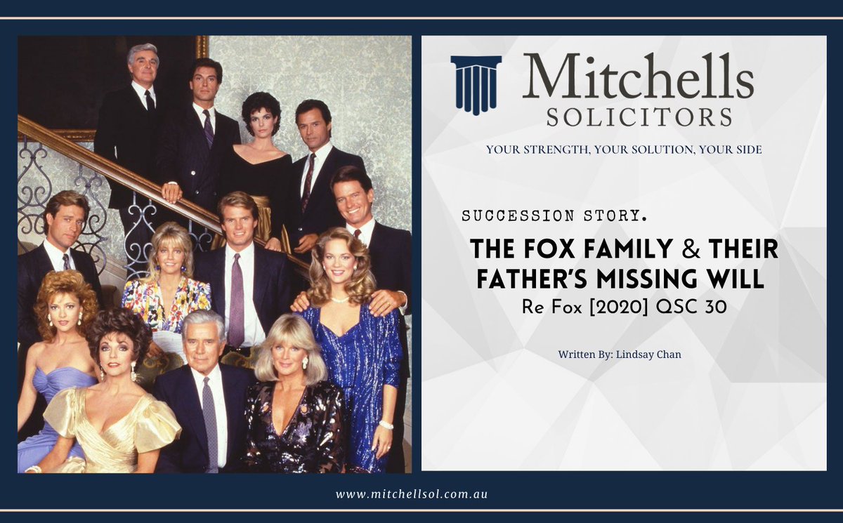 mitchellssol's tweet photo. If you want your family succession story to be a success then for every life event make a new will and make sure your nearest and dearest know where it is and what your intentions are.

https://t.co/7qrkgN8xtc

#EstateLawyerQueensland
#EstateLawyerBrisbane
#WillsandEstateLawyers https://t.co/5UsYC9RjMx