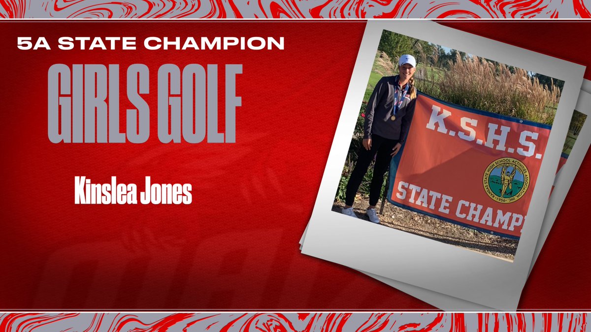 Congratulations to Freshman Kinslea Jones, the Class 5A Individual Girls Golf Champion.