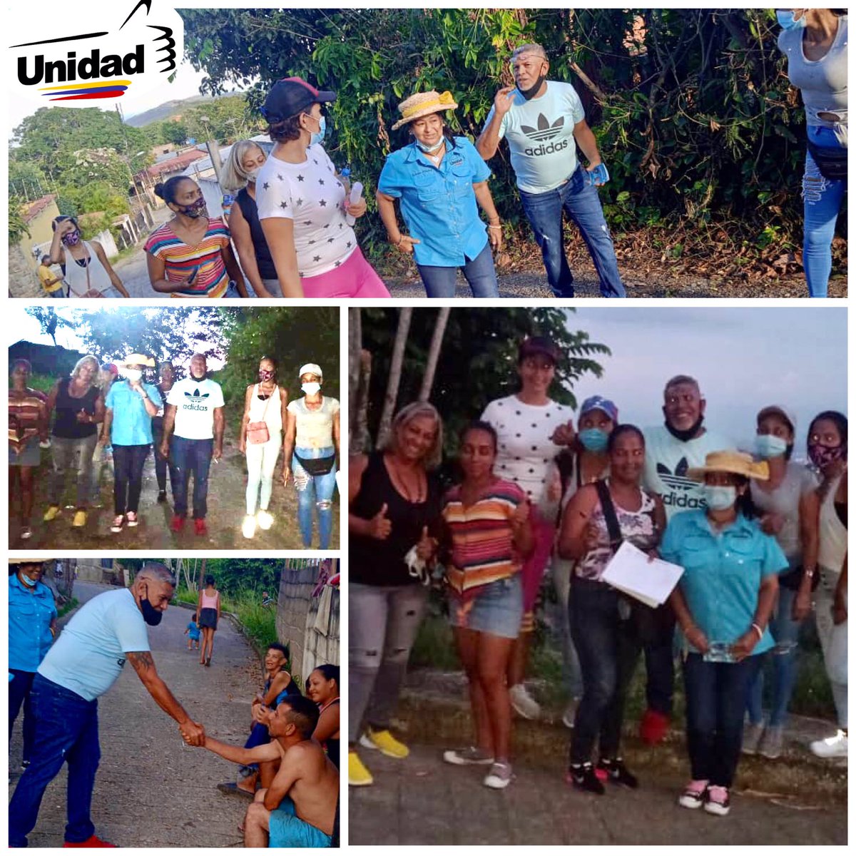 #Unidad Unidad casa x casa en la Parroquia Las Brisas en contacto con los vecinos, dialogando y conversando a cerca de las soluciones que podemos dar a tantos problemas que nos agobian! Presentes los candidatos Adriana Leon, Richard Salas y <a href="/BrendaRibeiroG/">Brenda Ribeiro עב🇻🇪</a> #EnUnidadPorCharallave