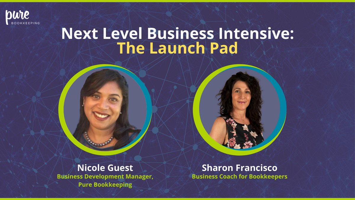 PureBK_AU's tweet image. Day 2 of #NextLevelBusinessIntensive kicks off 12pm AEDST TODAY! 

Sessions incl - The Launch Pad: Solutions &amp;amp; opportunities for mastering the most common roadblocks

purebookkeeping.com/workshop

#BusinessIntensiveForBookkeepers #NLBI2021 #Advisory #Bookkeeping