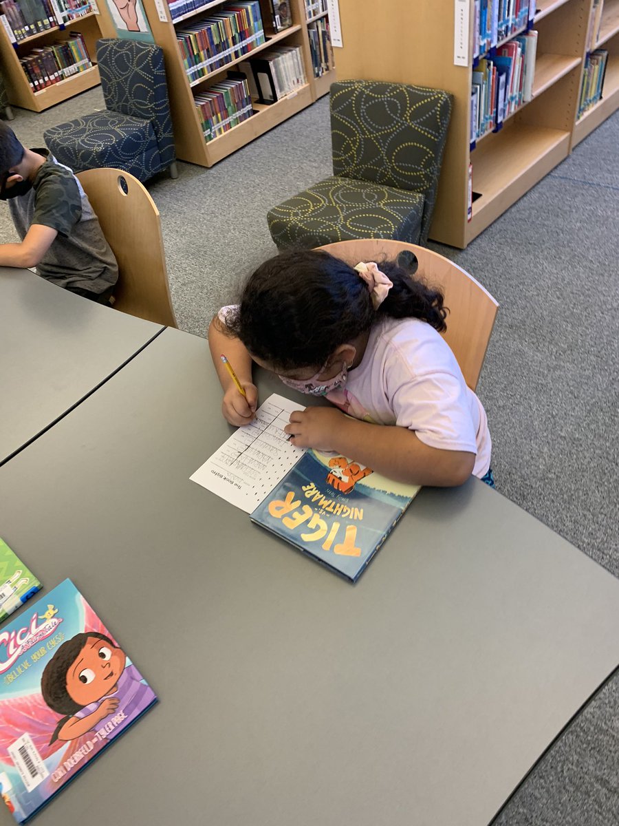 WestviewLMC's tweet photo. 2nd grade had a very thrown together book tasting today in the library. It was a blast and the kids were so excited about new books! I tossed a few in that I’d checked out from the @OlatheLibrary to “audition” them for inclusion in our library. https://t.co/rxQruBAdbV