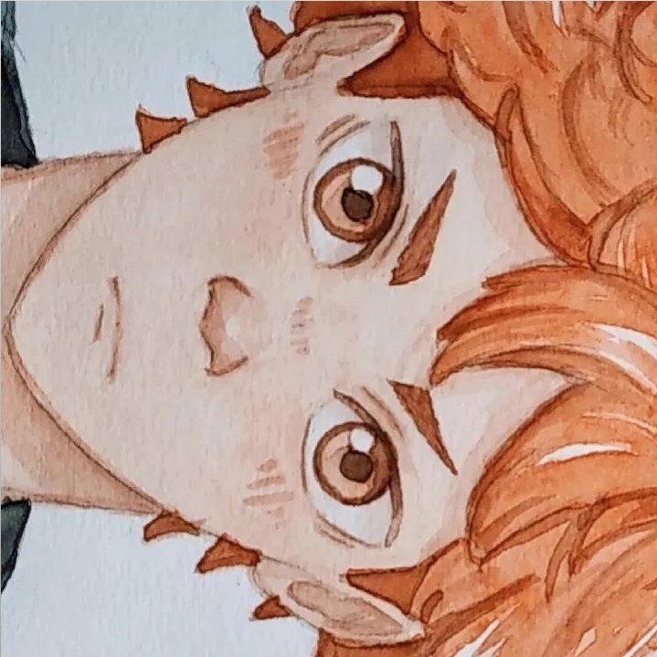 renatinhaart's tweet image. fiz o hinatinha em aquarela p curar meu bloqueio criativo #Haikyuu
