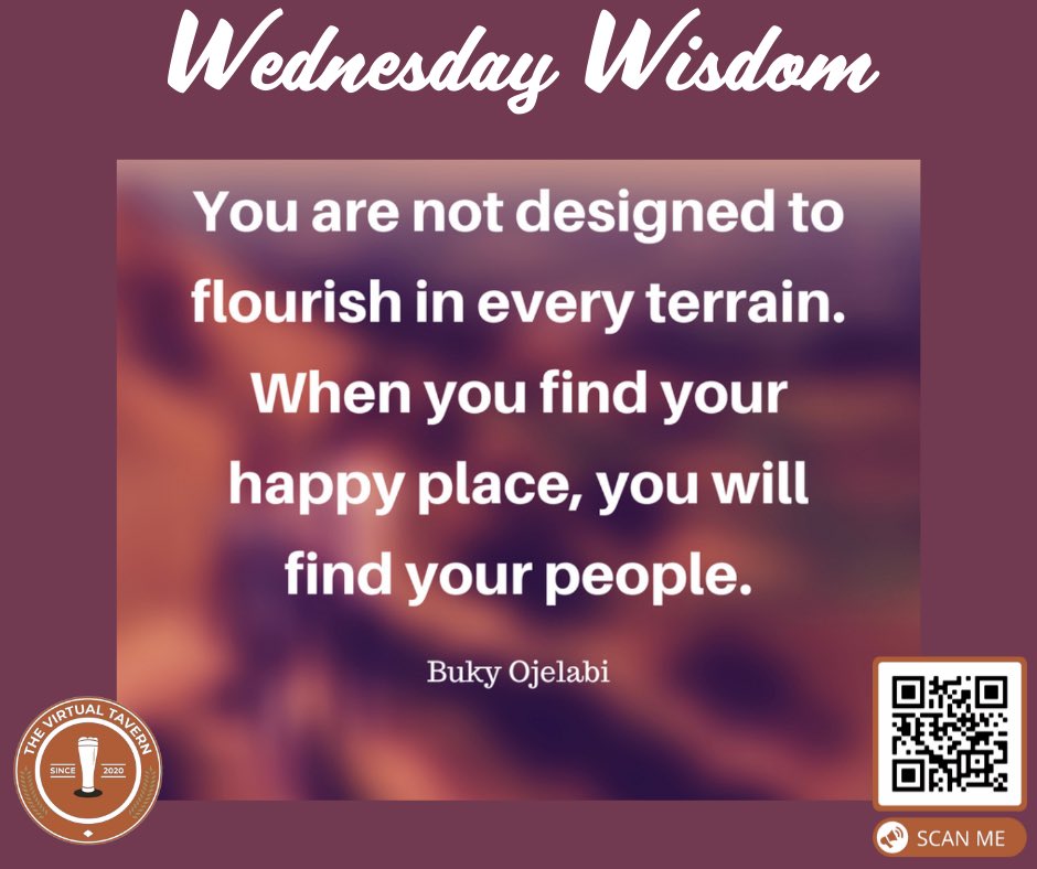 VirtualTav2020's tweet photo. ~ Wednesday Wisdom ~

#WednesdayWisdom #wednesday #wisdomquotes #virtualtavern #virtualtavern2020 #happyplace https://t.co/OqV3R30YI7