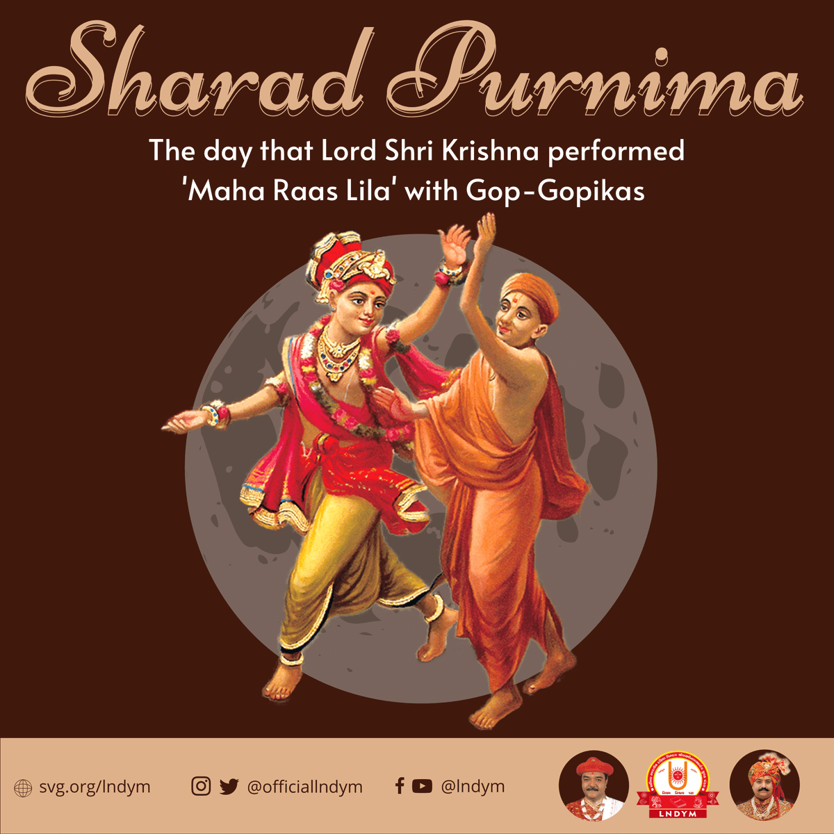 officiallndym's tweet photo. Today is Sharad Purnima
#Swaminarayan #LNDYM #Dharmakul #GhanshyamMaharaj #HariKrishnaMaharaj #Vadtal #VadtalGadi #LaxminarayanDev #SwaminarayanSiddhant #SharadPurnima #SharadPoonam #Sharadotsav #LordKrishna #Panchala #Raas #Garba https://t.co/hZRxCwSjL3