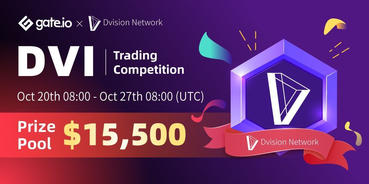 Gate's tweet photo. 🔥#Gateio @Dvision_network Trading Competition
⏰8 AM UTC, Oct 20 - 8 AM UTC Oct 27, 2021

Share in $3,000 #DVI for the First 600 Depositors
Trade #DVI to Share $10,000 in Rewards
Share 1,000 of Rewards for New Users
Share $1,500 #DVI #Giveaway

Details: https://t.co/ZJduWPFxd2 https://t.co/yPnoKG6MQ2