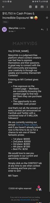 Hey @ManyVids this is nice and all but if this was true you would actually stop letting the same people