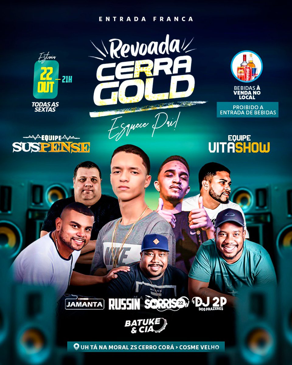 2Breka's tweet photo. VAMBORA QUE FUGUETE NÃO DAR RÉ !! SEXTA FEIRA AGORA DIA 22 TUDO PELO CERRO CORÁ !! https://t.co/0CGh2RYCzw