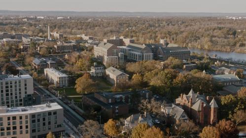 AROOJAMJAD17's tweet photo. When I think of Rutgers, I usually think about the vastness of the college. I think this image accurately depicts the essence of the college and how far it is spread. #DigiTechF21B #TXC21 https://t.co/b7YlSTukgK