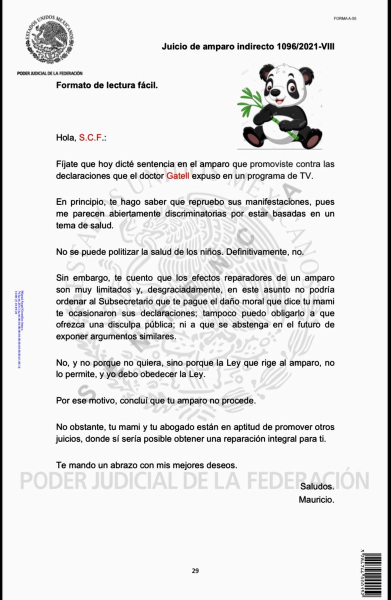 LicRhomanE's tweet photo. #QUECORRA‼️

1. Para S.C.F. ganamos #Amparo a fin de asegurar #ServicioMédicoIntegral por el padecimiento de #leucemia (#cáncer) que le aqueja.

2. Dr. @HLGatell NO RINDIÓ su #informe, por lo que las #declaraciones sobre “NIÑÆS #GOLPISTAS” SE TUVIERON POR CIERTAS.

Abro hilo. 👇🏻 https://t.co/8QgIroj8eH