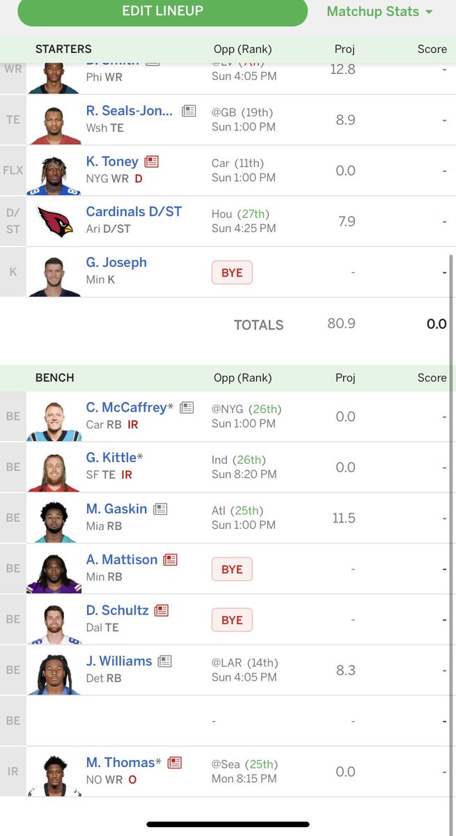 PorterCommaRyan's tweet photo. @TheFFBallers 0-6 and probably losing again https://t.co/3h6nXJhpsO