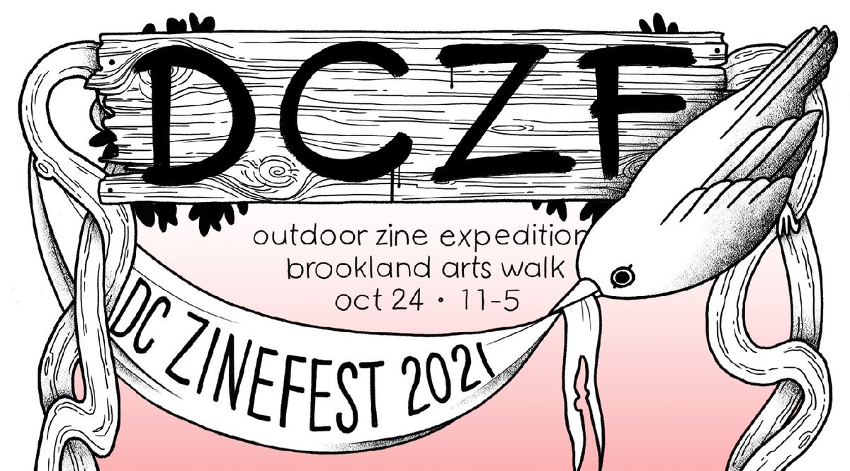 DCzinefest's tweet photo. Join us at the 11th annual DC Zinefest! FREE &amp; Open to the Public! All Ages!

**In the interest of having a more covid-safe event, we're holding the Fest outdoors at the Brookland Arts Walk this year and requiring everyone to wear masks.** https://t.co/WC9Wt1cfqD