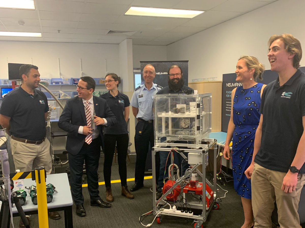 DFATinSA's tweet photo. Recycling space junk into rocket 🚀 fuel⛽️? This is what #SouthAustralia’s @NeumannSpace is working on with international partners ⭐️. Astonishing demonstration at @LotFourteen today! https://t.co/nD1hvNVQhd