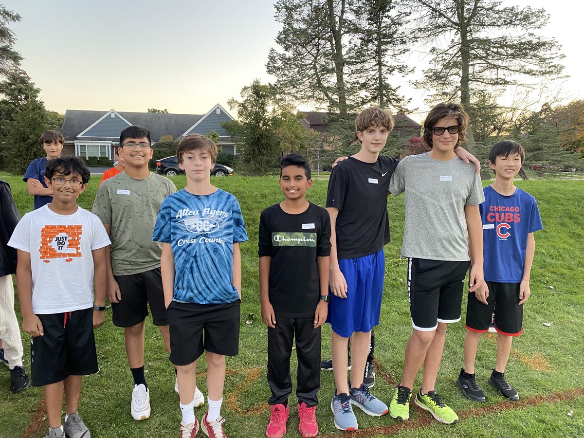 Our Attea Cross Country super seventh graders!  Conference meet today—Thanks for a fun season, students! #AtteaFlyers #WeAreD34