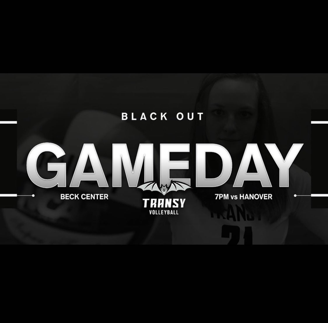 7 pm tomorrow night vs Hanover! We want everyone to wear black! #packthehouse #blackout #blockparty