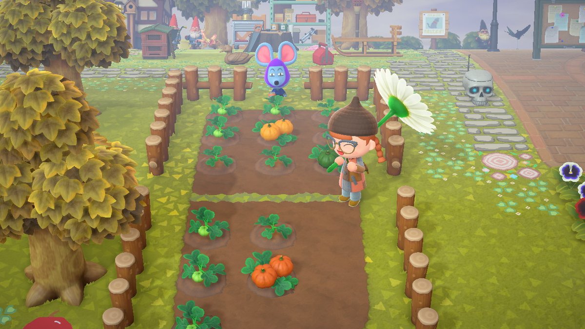 AlienKnife's tweet photo. A design that makes it look like there's a thin gap in the other ground texture.  #AnimalCrossing #ACNH #NintendoSwitch https://t.co/Xi1ksaLVxF