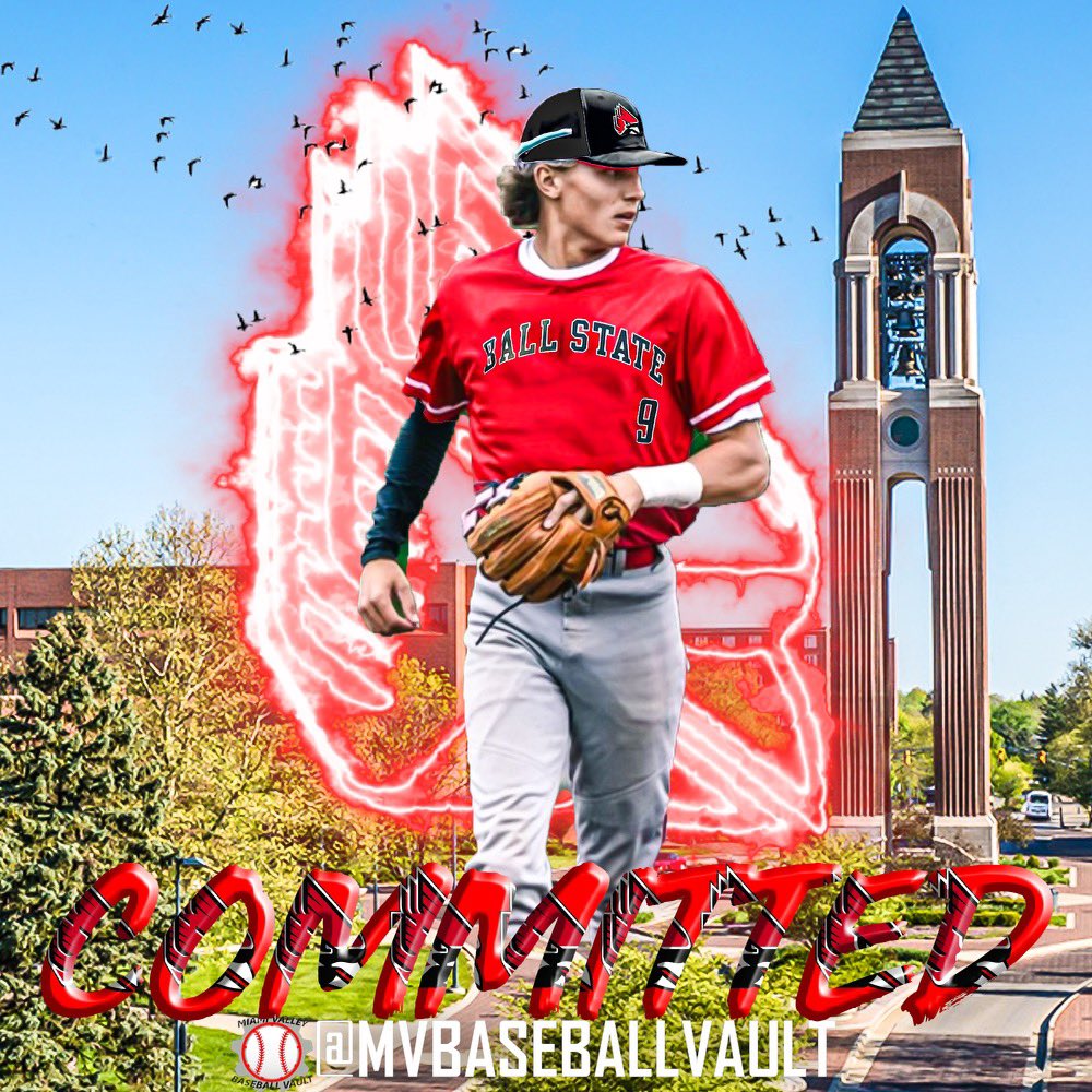 I am extremely excited to continue my academic and athletic career at Ball State University! I would like to thank my family, friends and coaches for believing me and pushing me to get to this point. Been a dream of mine to play division l baseball forever. let’s ride❤️🖤