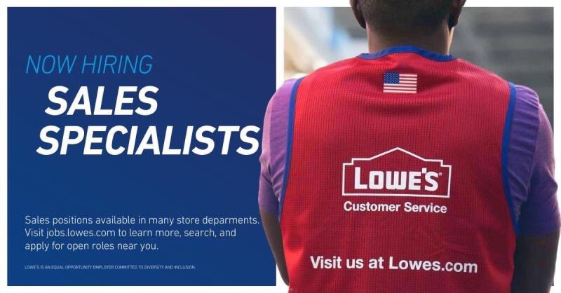 Tina parks (@tina_parks_hrm) on Twitter photo I am hiring several Sales Specialist in Indianapolis, Brownsburg, Mooresville, Franklin, & Columbus. Base +commission! Great benefits! Jobs.Lowes.com <a href="/work1shelby/">WorkOne Shelbyville</a> <a href="/workoneindy/">WorkOne Indy</a> <a href="/indplsul/">Urban League Indy</a> <a href="/IndianaESGR/">IN_ESGR</a> <a href="/WorkforceIND/">WorkforceIND</a> <a href="/columbusin/">Columbus Indiana</a> <a href="/workonefranklin/">WorkOne Franklin</a> <a href="/JobReadyVets/">Operation: Job Ready Veterans</a> <a href="/INvetsIndiana/">INvets</a> I am hiring several Sales Specialist in Indianapolis, Brownsburg, Mooresville, Franklin, & Columbus. Base +commission! Great benefits! Jobs.Lowes.com <a href="/work1shelby/">WorkOne Shelbyville</a> <a href="/workoneindy/">WorkOne Indy</a> <a href="/indplsul/">Urban League Indy</a> <a href="/IndianaESGR/">IN_ESGR</a> <a href="/WorkforceIND/">WorkforceIND</a> <a href="/columbusin/">Columbus Indiana</a> <a href="/workonefranklin/">WorkOne Franklin</a> <a href="/JobReadyVets/">Operation: Job Ready Veterans</a> <a href="/INvetsIndiana/">INvets</a>