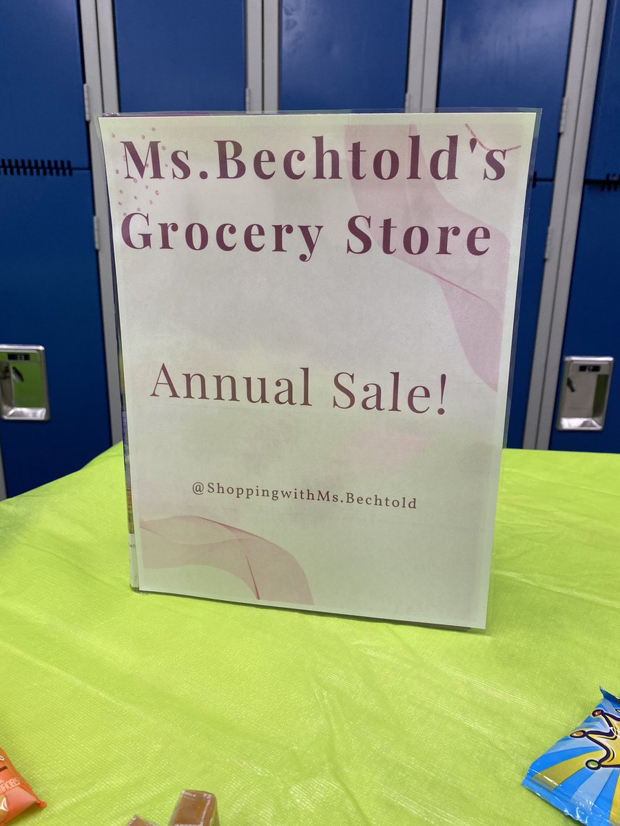 BechtoldMiss's tweet photo. Today the grade 8’s applied their understanding of percent and taxes at Ms.Bechtold’s grocery store 😋 https://t.co/z7lSJfllBc