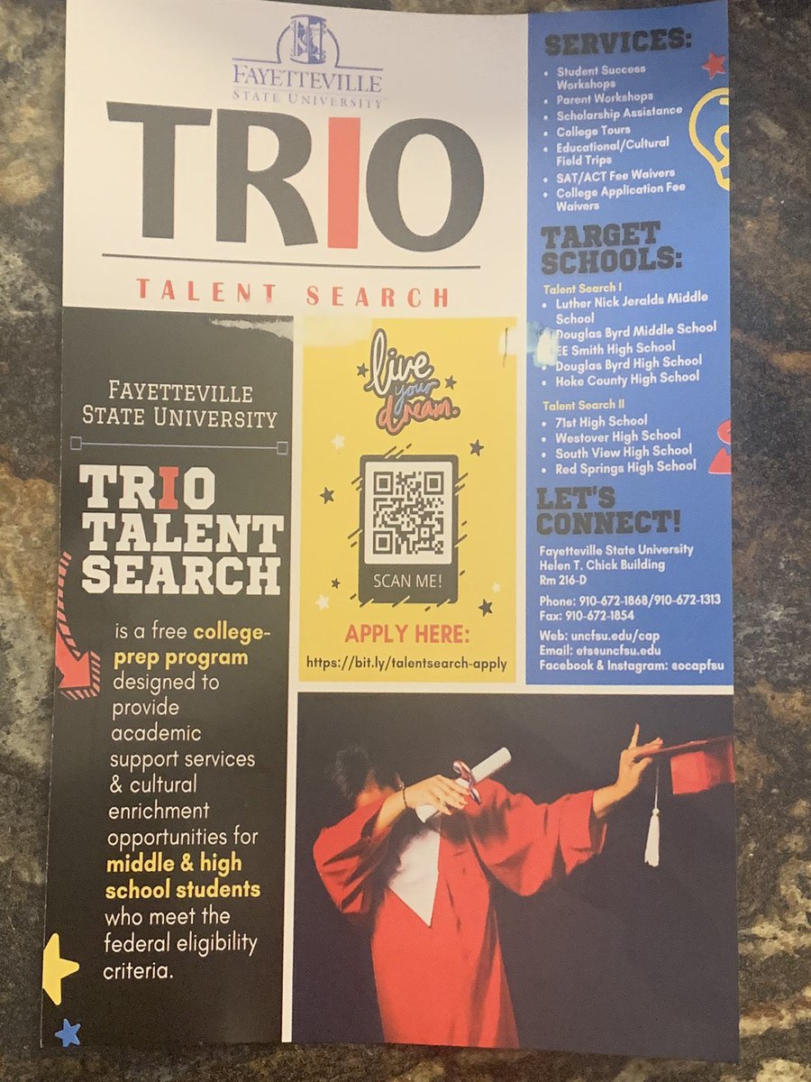 MercerMarlo's tweet photo. 85% of seniors who graduate from TRIO Talent Search enroll in college https://t.co/IiF1ycM7JJ