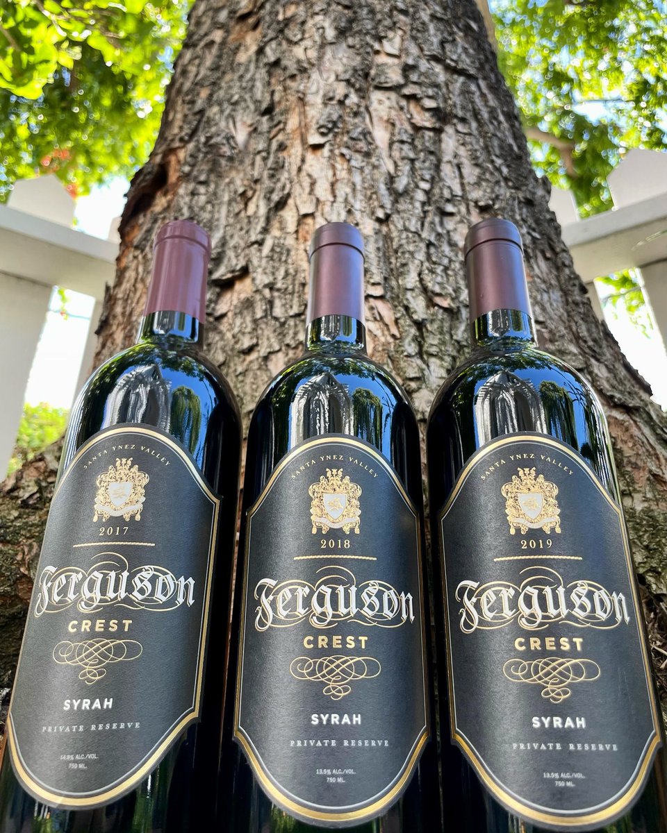 FergusonCrest's tweet photo. Don’t forget that for every #Syrah Vertical Flight sold in October, we will donate $5 to @OneTreePlanted in honor of #PatFerguson’s memory. 🍇🍷🌳 #fergusoncrest #redwine #estatewine #onetreeplanted #fallfornature #wine #wineflight #santaynezvalley #fergie https://t.co/LKLef1hulJ https://t.co/ILRff7sSIC