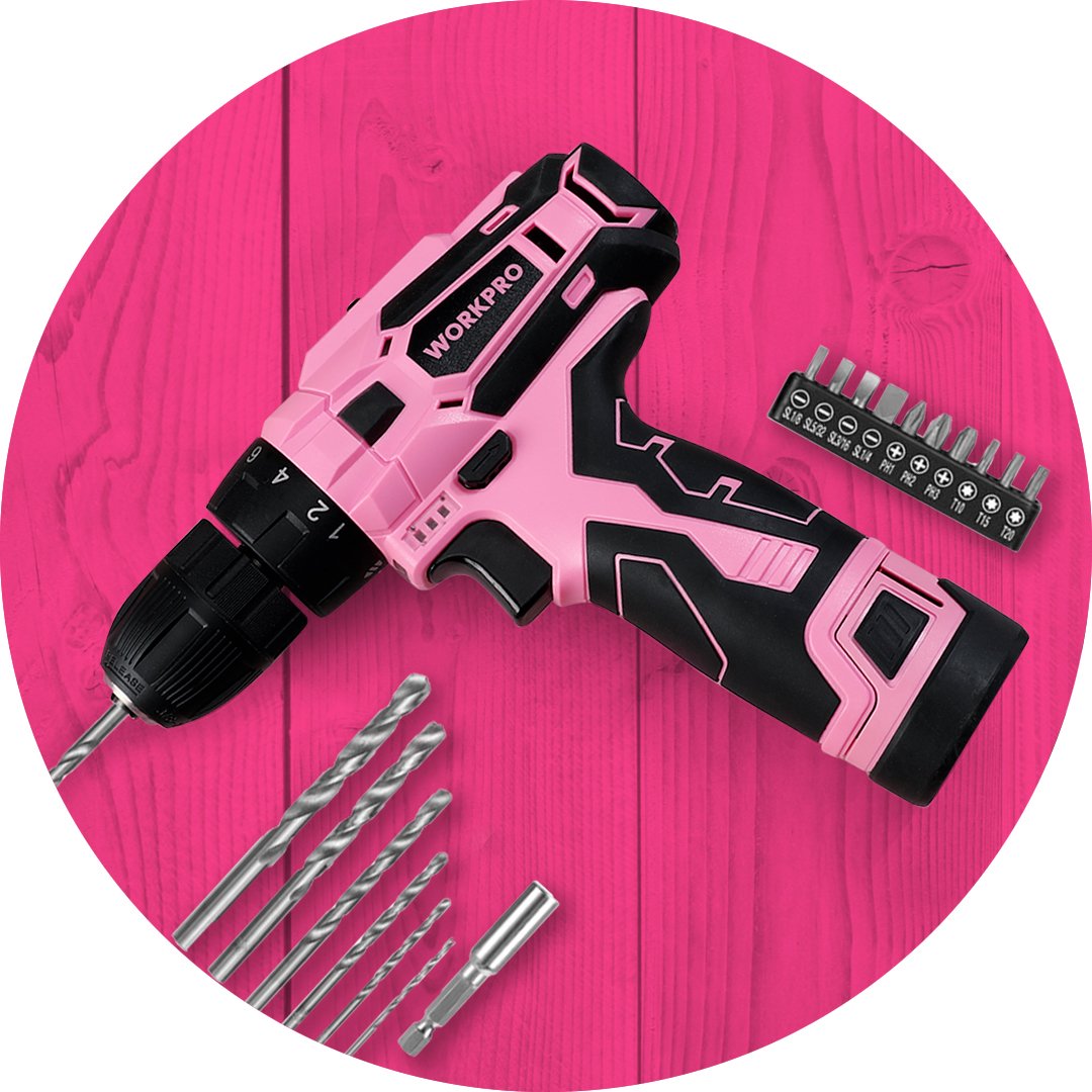 workpro_tools's tweet photo. 🎀 #TeamHope The purchase of the WORKPRO® Pink 12V Cordless Drill Driver (includes storage bag) will result in a $0.25 donation to @NBCF from now until 9/30/22! #PinkToolsForHope
🛒 10%OFF w/coupon #LimitedTime #Amazon! https://t.co/MZBLbopUFy
#WORKPROtools #NBCF #RISEforBCAM https://t.co/T35OuospYN