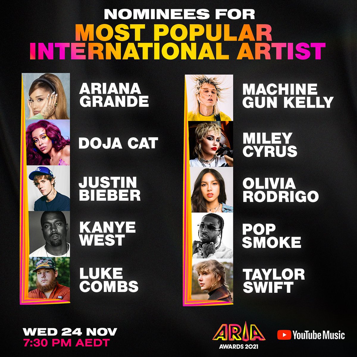 officialswiftay's tweet photo. 👑| #TaylorSwift  was nominated for Most Popular International Artist at the ARIA 2021 awards 🇦🇺

It's her 8th nomination in the category! Vote using #ARIAsTaylorSwift https://t.co/rMPHf49CHc