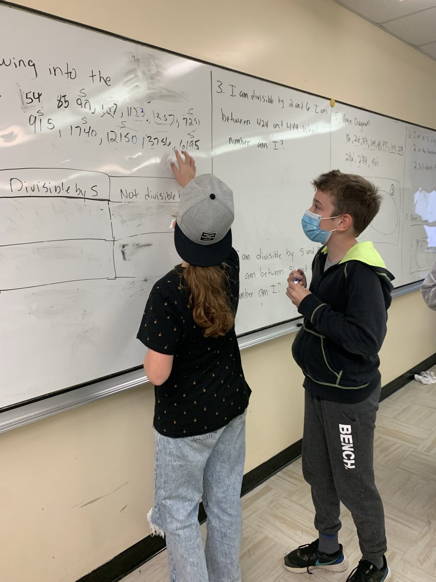 JessHogan15's tweet image. Grade 7 Math - unit one is a wrap!Game show divisibility and whiteboard Wednesday! #mathteamwork #studentteachers #flippedclassroom