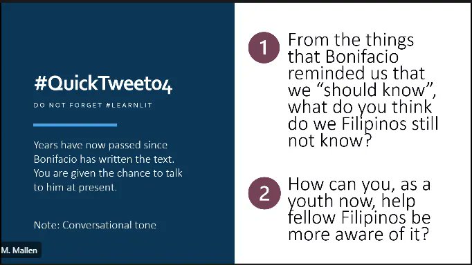 jemilhrrdr's tweet photo. 1. Our country is very rich in nature, other countries only exploit us and instead, they are the ones who are benefitting, not us.
2. Start to look for more opportunities that the Philippines can give you, because there is always something.
#LearnLit
#QuickTweet04 https://t.co/dXM8E9pWDp