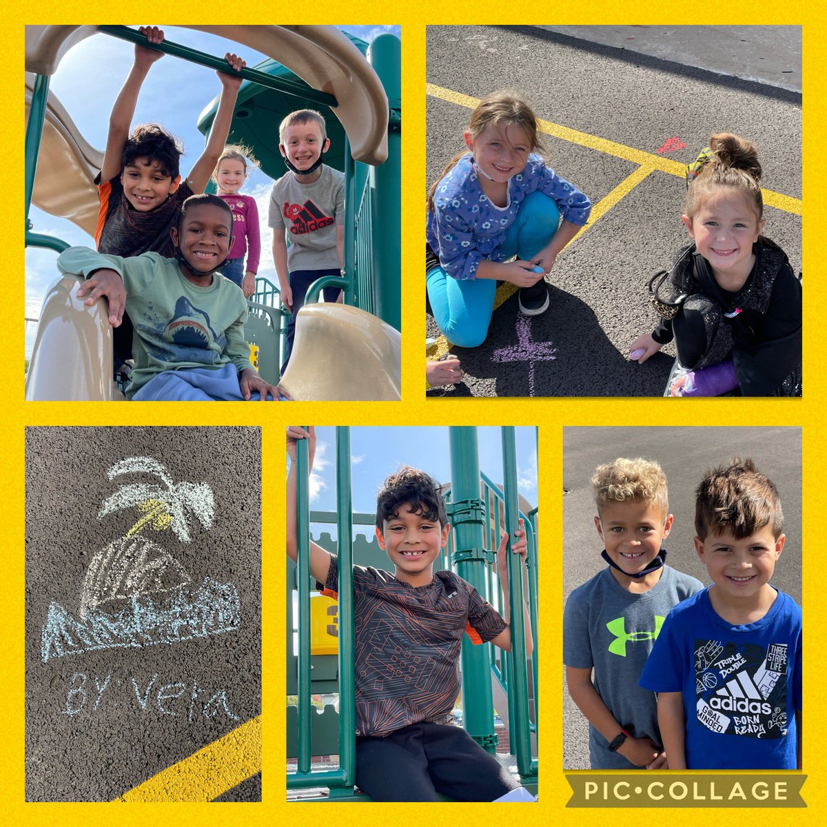 k_mckuras's tweet photo. When it’s sunny and 70° in mid-October, you take a little break for some extra playtime with friends!  #GPGoes4gold #Allin157c #157cLearns https://t.co/R9a9fB4yLn