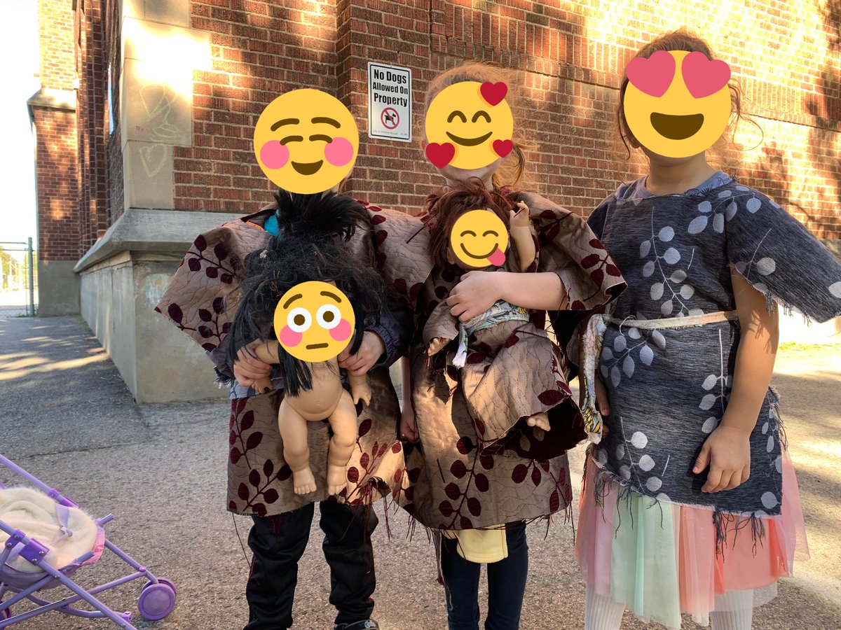 HammerRopes's tweet photo. Oh man I love #Kindergarten where else can you take a piece of material and a pair of scissors and have so much fun making matching dolly and kiddo outfits! #ranoutofmaterial @HWDSB https://t.co/D7jtgZ3zqq