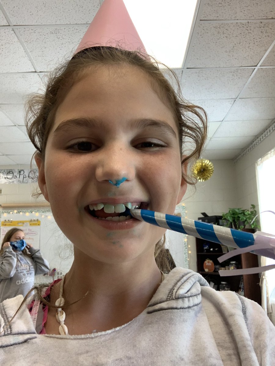 Last week we celebrated this sweetheart’s birthday! 🎈Thank you to his mom for bringing such deliciousness &amp; fun on a Friday!🎂

(Should have known that when you give a 5th grader your phone to take a pic with the birthday boy, you will find cupcake-nose selfies!🤪)