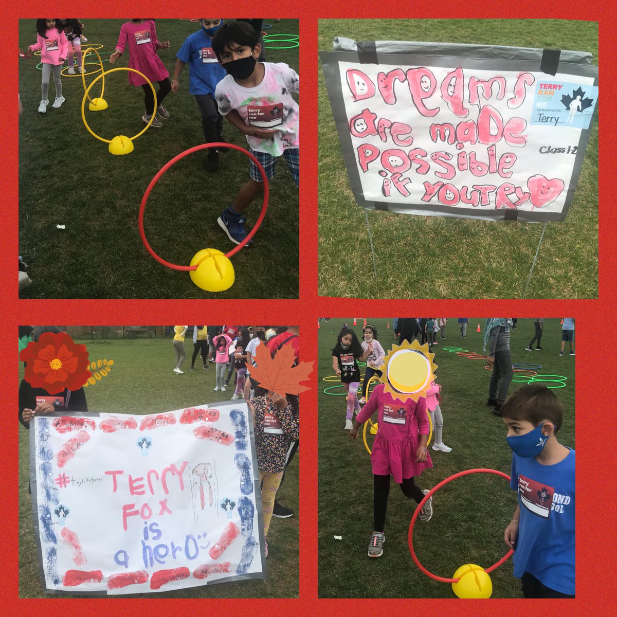 “There’s a strong likelihood that it’s going to rain. Have you seen the nimbostratus clouds?” Glad this student’s weather prediction didn’t come true for our Terry Fox Run! A great time was had by all!