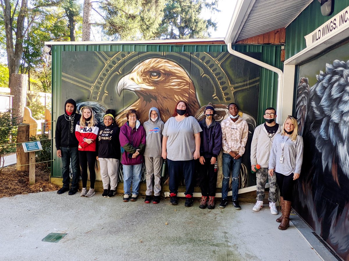 Mrs_Visca's tweet photo. Our kids loved learning about the owl sanctuary today at Wild Wings in Mendon ponds. We were even able to view their resident Bobcat and baby foxes! Such a great ecosystem to explore and learn within 💙💛 https://t.co/7PYw12KFOj