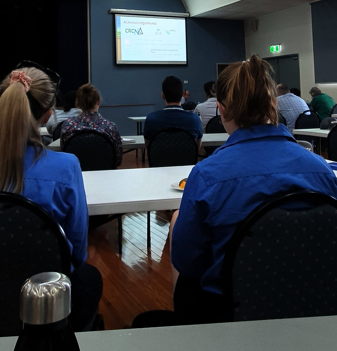 It's a full house at the Cropping in the North day in Julia Creek ~ talking all things Cotton, Mungbean, Sesame and Chickpeas (and many other crops).
<a href="/theGRDC/">GRDC</a>  @DAFQld 
Great line up of speakers and research results ~ and luckily effective airconditioning.