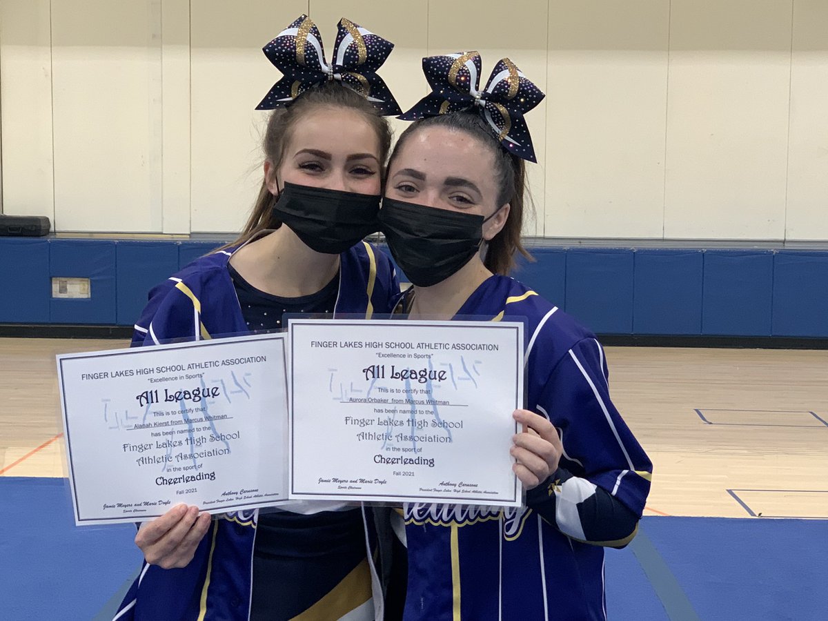 Finger Lakes League All-Stars-Alanah Kierst and Aurora Orbaker 💙💛