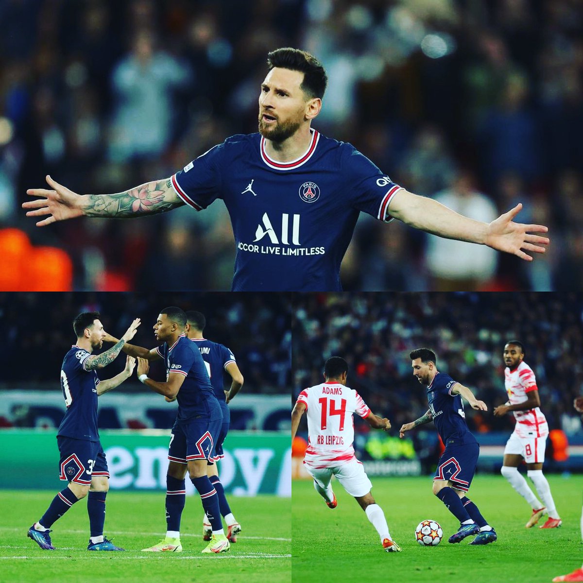 deportsp's tweet photo. #PSG GANÓ EN PARÍS Y LIDERA EL GRUPO 

Los de Pochettino sufrieron, pero vencieron 3-2 al Leipzig para sumar 7 puntos en 3 fechas líderes del Grupo A 

⚽⚽⚽ Mbappé y doblete de #LeoMessi 

#UCL https://t.co/b0ldw7B9p9