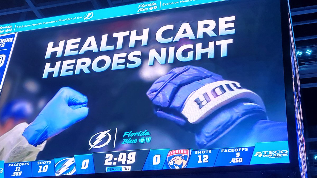 MedPulseMagTB's tweet photo. @BoltsRadio on #HealthcareHeroes night for the @TBLightning, can you tell us how the medical team keep the #Bolts healthy? https://t.co/2pWHsOJX10