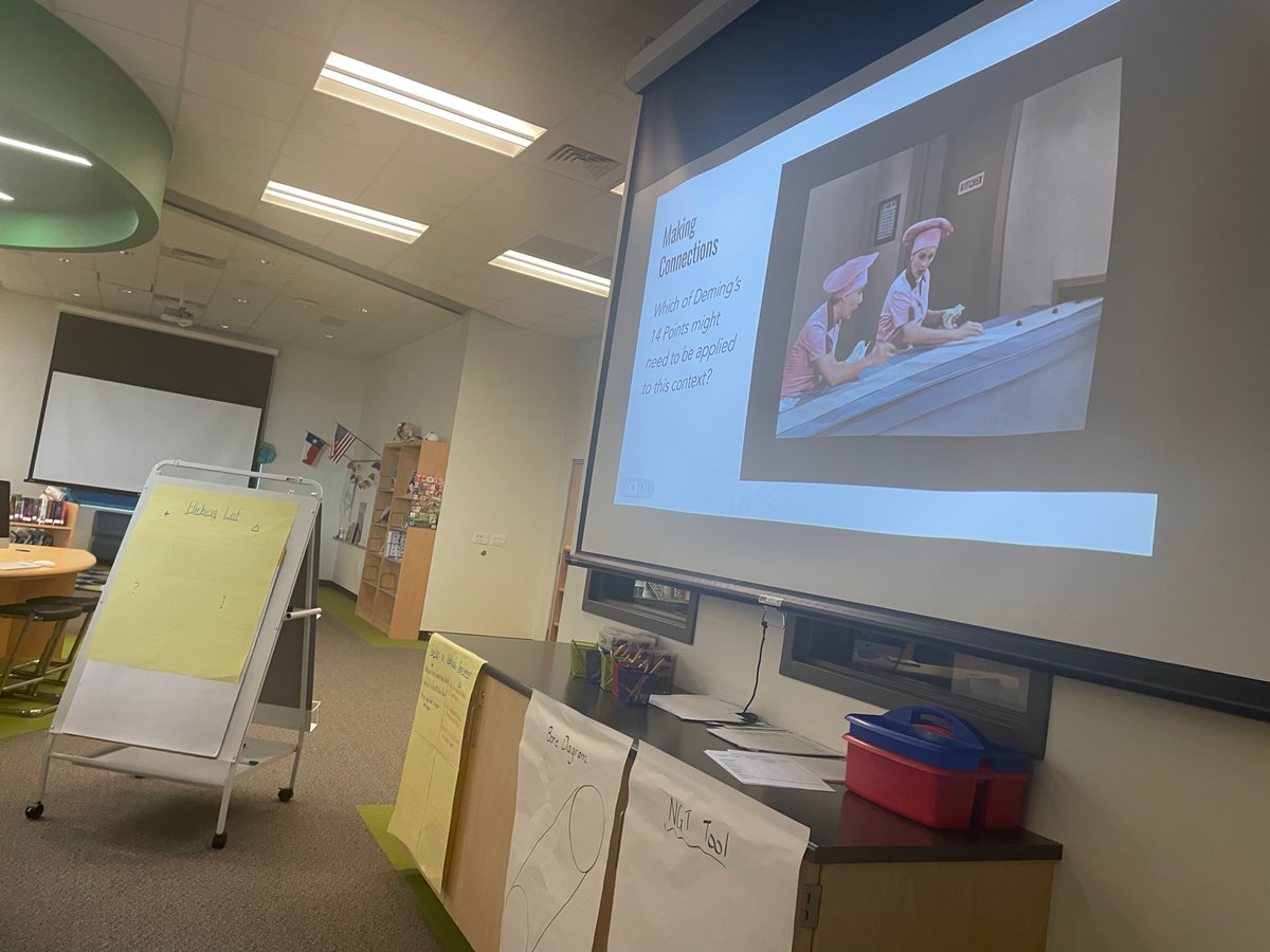 lauren_houser's tweet photo. We had so much fun & collaborative discussions on process improvement today! I’m so thankful for @MJAkinElem staff for being honest & vulnerable. Times are hard…no shame in that! Kids need us! #1LISD #akinstrong #teachervoice #CITools @QualityLearning https://t.co/414P7zlDdA