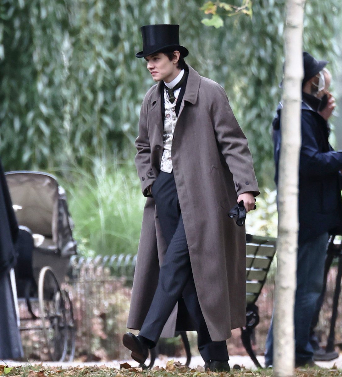 enolasource's tweet photo. Louis Partridge on set for "Enola Holmes 2" days ago! https://t.co/rZJCuHiYfe