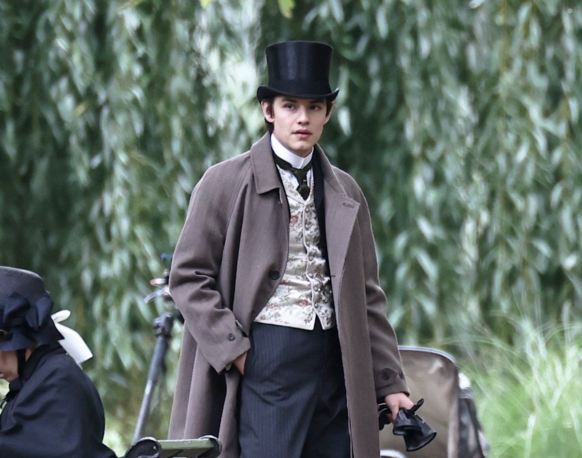enolasource's tweet photo. Louis Partridge on set for "Enola Holmes 2" days ago! https://t.co/rZJCuHiYfe