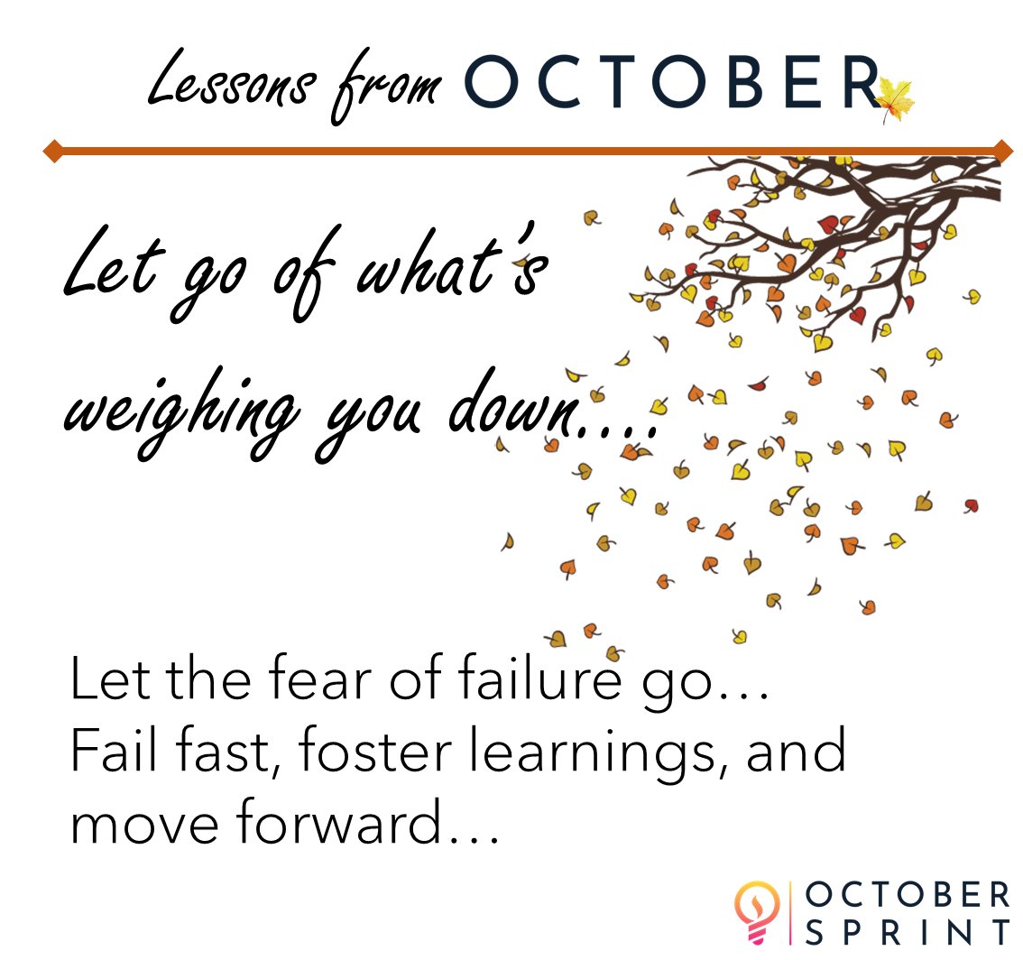 OctoberSprint's tweet photo. What can October teach us...

#Agile #businessagility #Autumn #Fall #OctoberSprint https://t.co/j0PhUciKRz