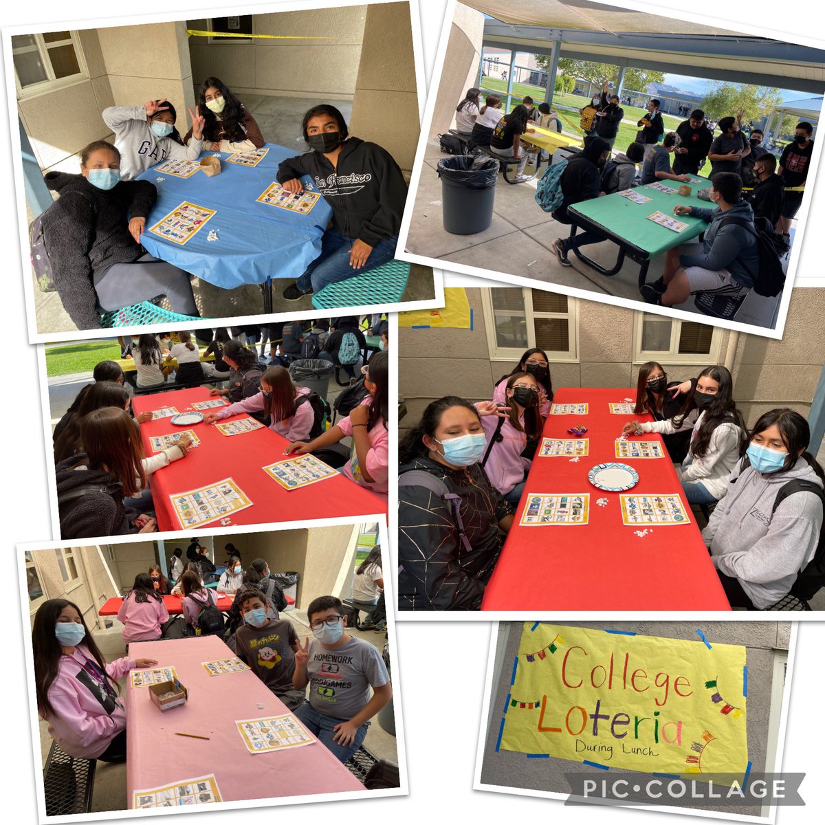 College and Career day lunch time fun included College Lotería today!! Lakeview Eagles Soaring above and Beyond🦅 <a href="/PajaroValleyUSD/">Pajaro Valley Unified School District</a> <a href="/mlrod32/">Dr. Michelle Rodriguez</a>