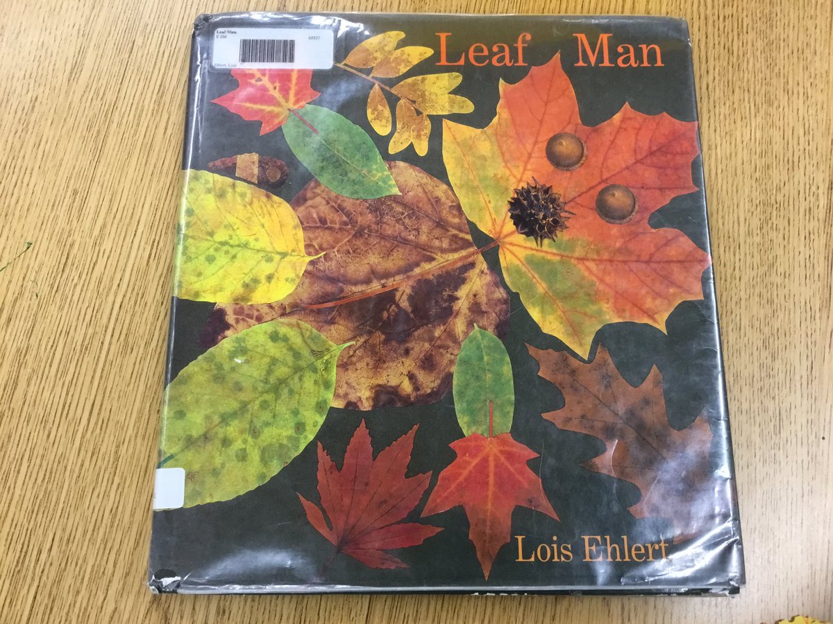 1st graders became authors and illustrators with their own page inspired from “Leaf Man” by Lois Ehlert.