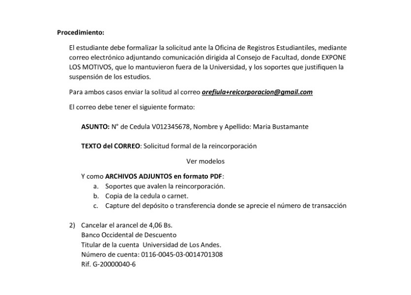 orefiula's tweet photo. Atención: Información sobre el  proceso de Reincorporación (Leer detenidamente cada uno de los pasos a seguir) https://t.co/14Zf58tOoU