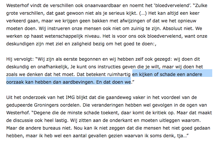 FapBV's tweet photo. @WelkomGasberaad @SchadeloketIMG #NIVRE wil onafhankelijk, onbevooroordeeld, ruimhartig op bijna ≫wetenschappelijke≪ wijze beoordelen of iets mogelijk GEEN #mijnbouwschade is…;
de #Wet_Bewijsvermoeden_Groningen eist vd #schadeexpert exact 't tegengestelde, te beoordelen of iets mogelijk WEL mijnbouwschade is. https://t.co/VxoXb5kMdv